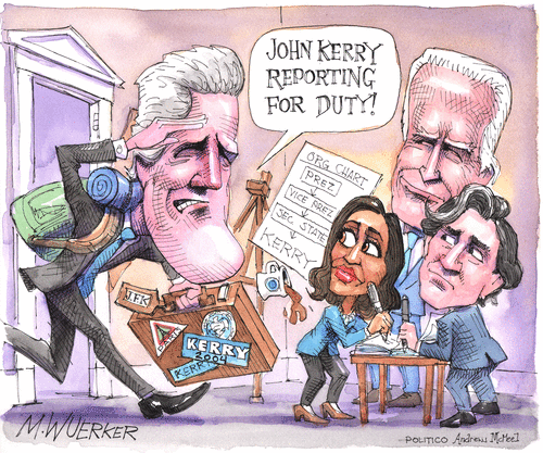 Political Cartoon U.S. John Kerry biden&amp;amp;nbsp;cabinet