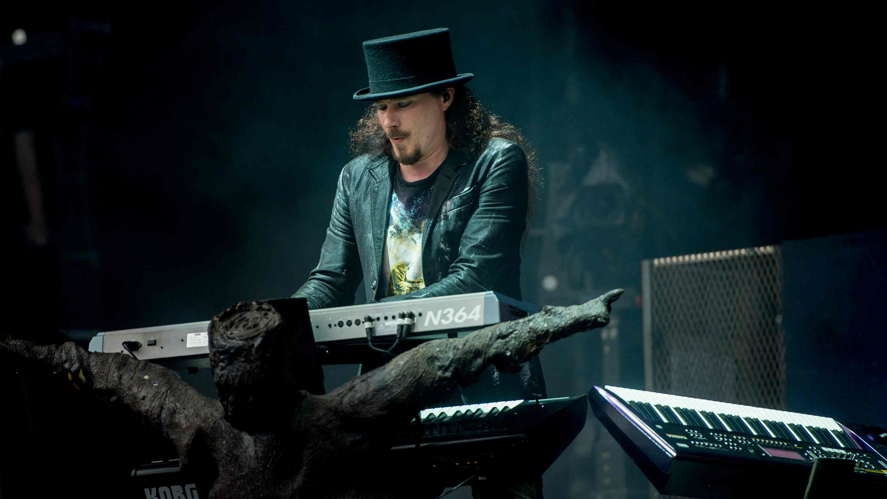 Nightwish’s Tuomas Holpainen performing onstage in 2015