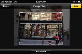 Cropping Photos on iPhone 4S