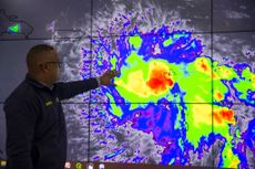 Hurricane Dorian on satellite imagery.