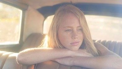 Girl in car