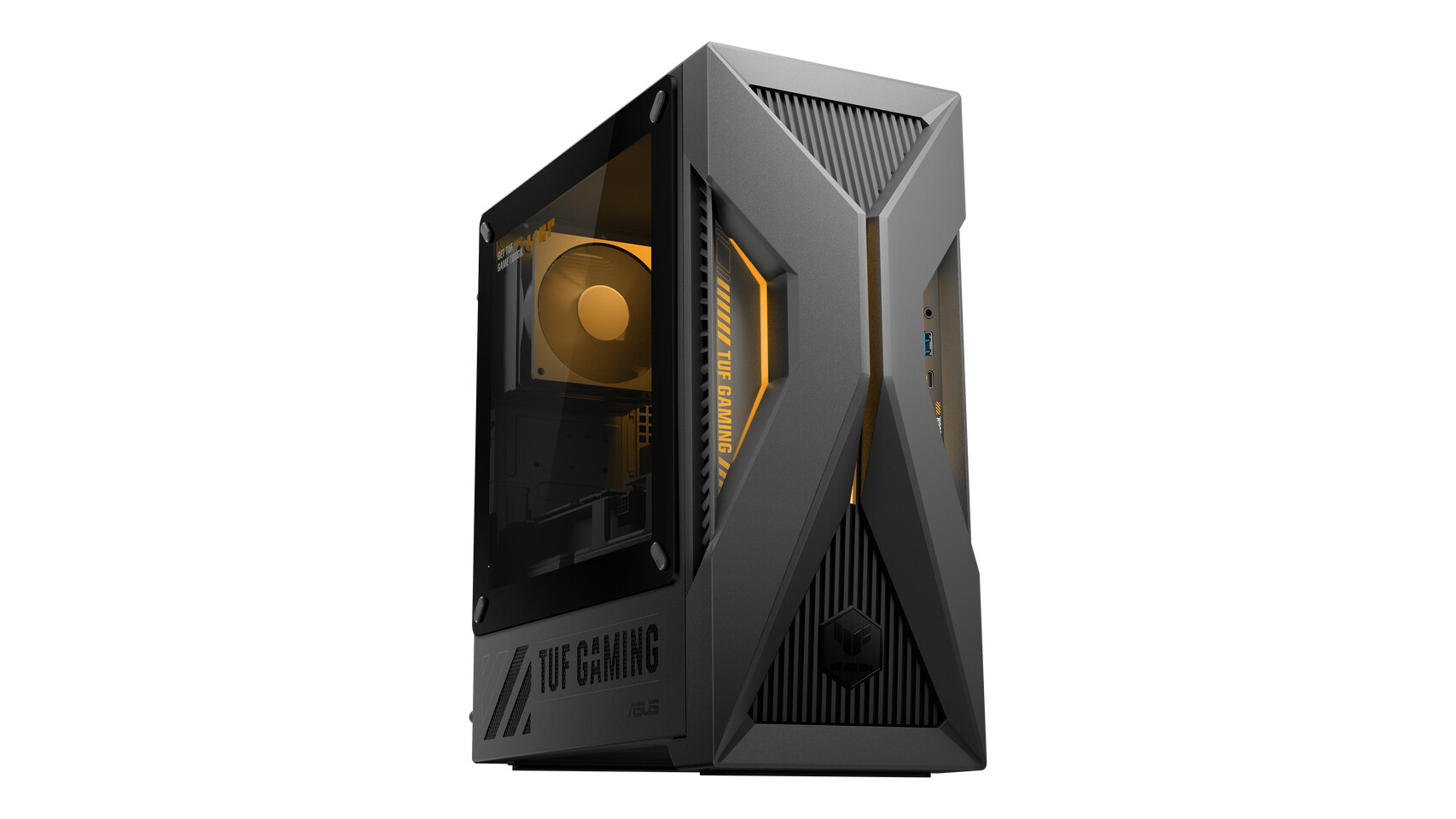 The Asus TUF Gaming T500 gaming desktop