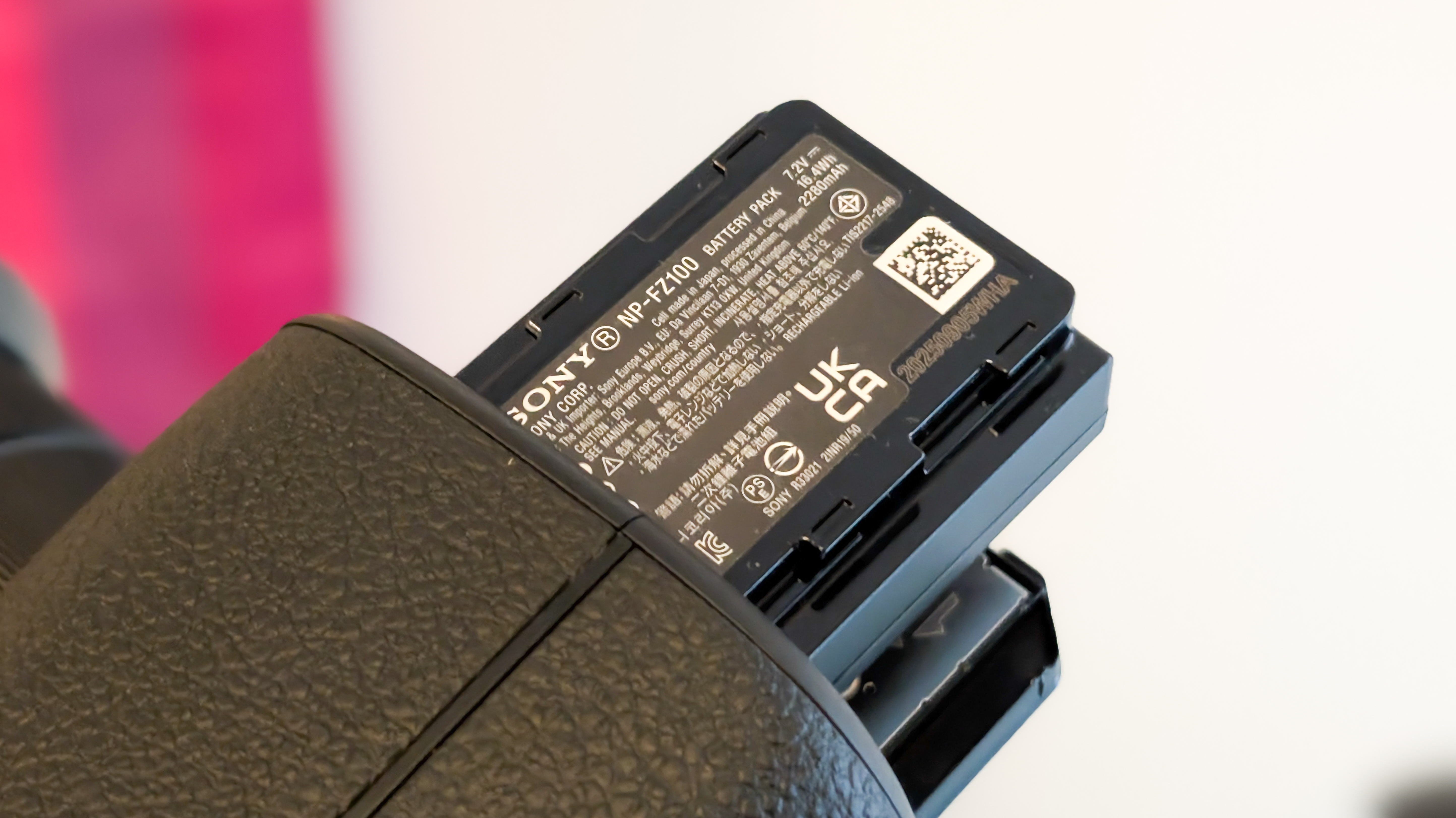 A black Sony RX10 V bridge camera
