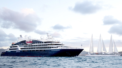 Ponant Le Champlain cruise ship.