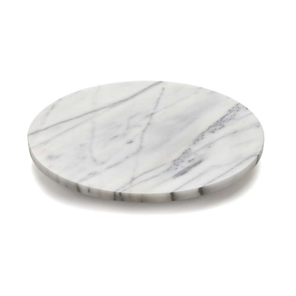round marble lazy Susan