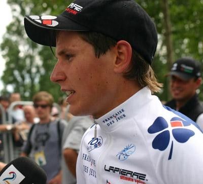 Thomas L&ouml;vkvist after his time trial.