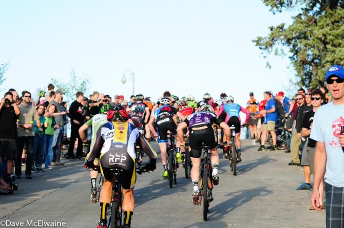 Pro men on the climb