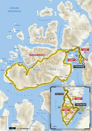 Arctic Race of Norway final stage map