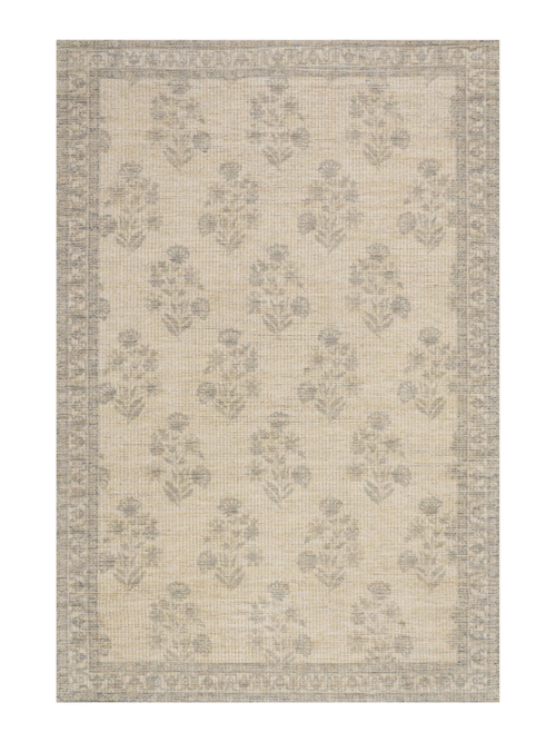Sylv Textured Floral and Paisley Rug, 5' x 8'