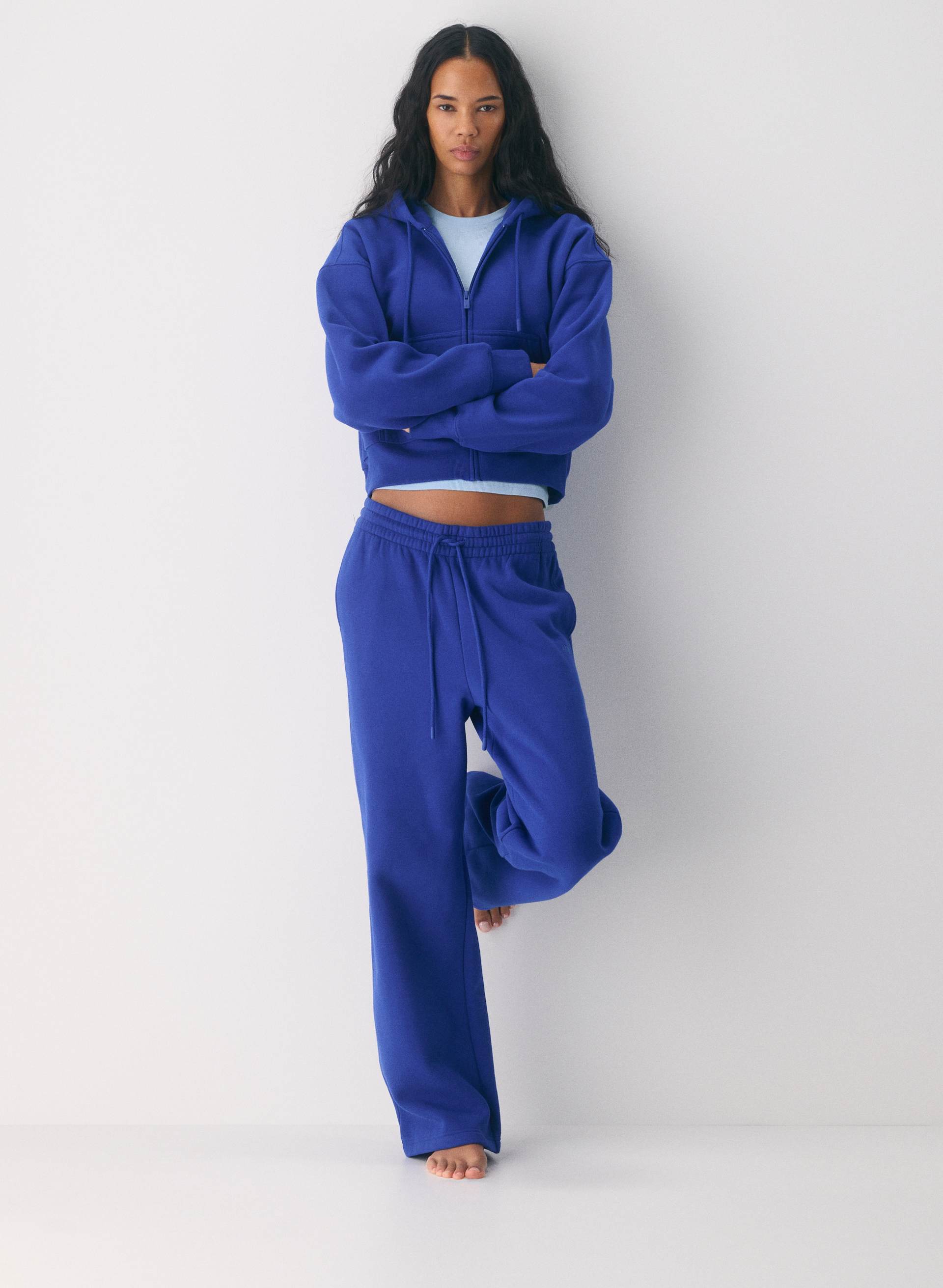 Cozy Sweatfleece Boyfriend Boxy Zip Hoodie