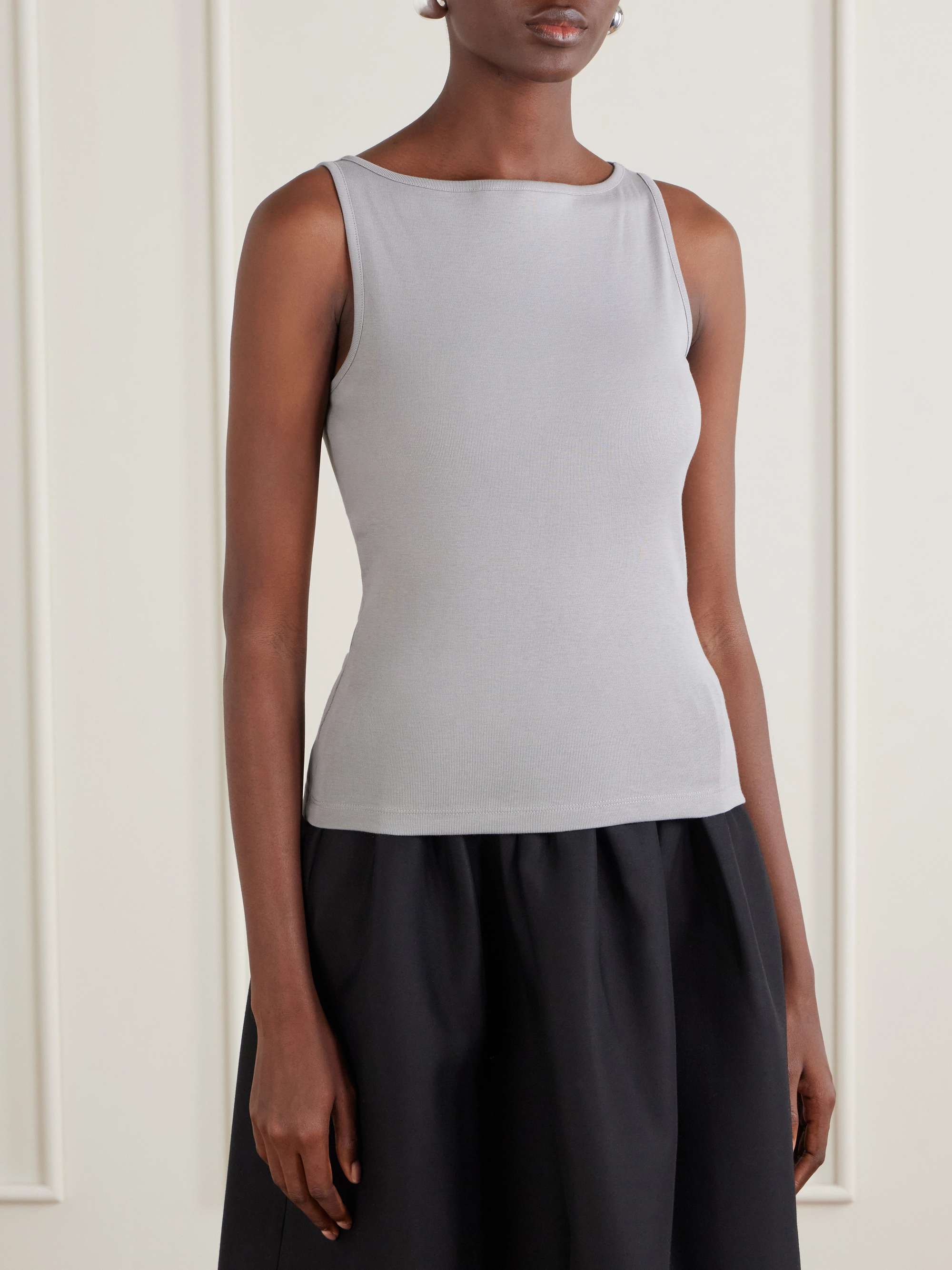 Timmi Ribbed Organic Cotton Tank