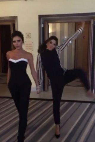 Eva Longoria and Victoria Beckham