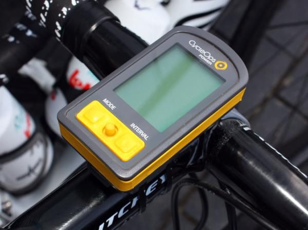 CycleOps' new Joule 2.0 computers are fitted to the stems of the Omega Pharma-Lotto rigs.