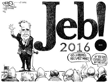 Political cartoon U.S. Jeb Bush 2016