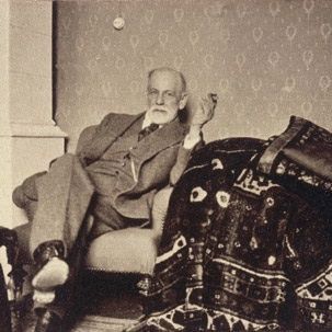 Sigmund Freud reclining
