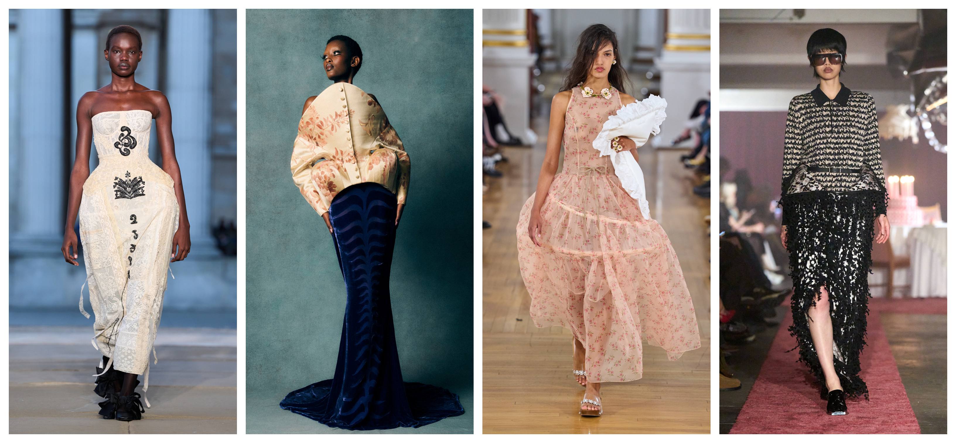 models in collections at london fashion week