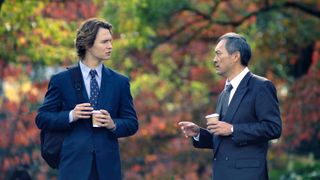 Ansel Elgort and Ken Watanabe in Tokyo Vice