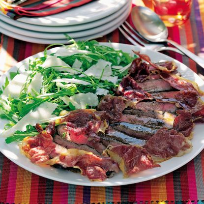 Italian beef salad with crispy prosciutto and Parmesan recipe-recipe ideas-woman and home