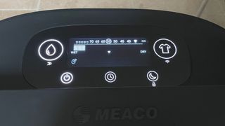 Control panel MeacoDry Arete Two 18L Dehumidifier & Air Purifier