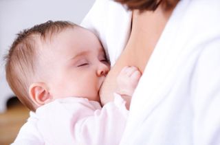 Baby breastfeeding