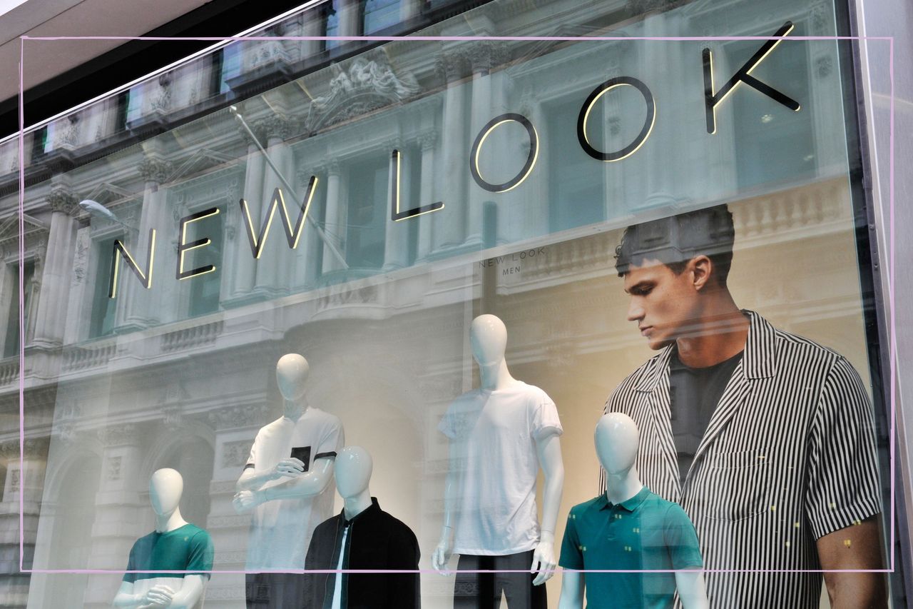 a close up of a New Look store front which is closing in 2023