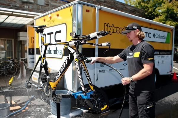 Mechanics make sure each bike is cleaned and tuned at the end of the day.