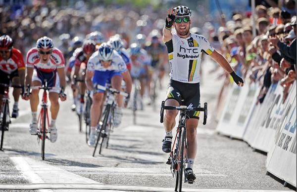 Mark Cavendish (HTC-Highroad) has plenty of time to celebrate