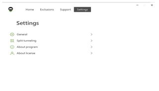 AdGuard VPN settings menu
