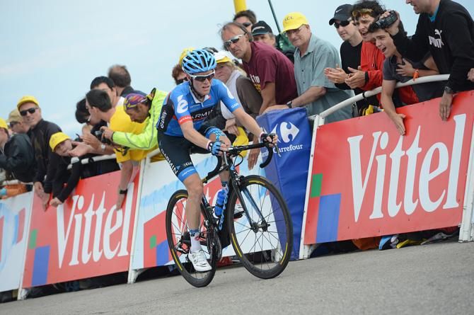 Andrew Talansky (Garmin-Sharp) slipped down in the white jersey competition