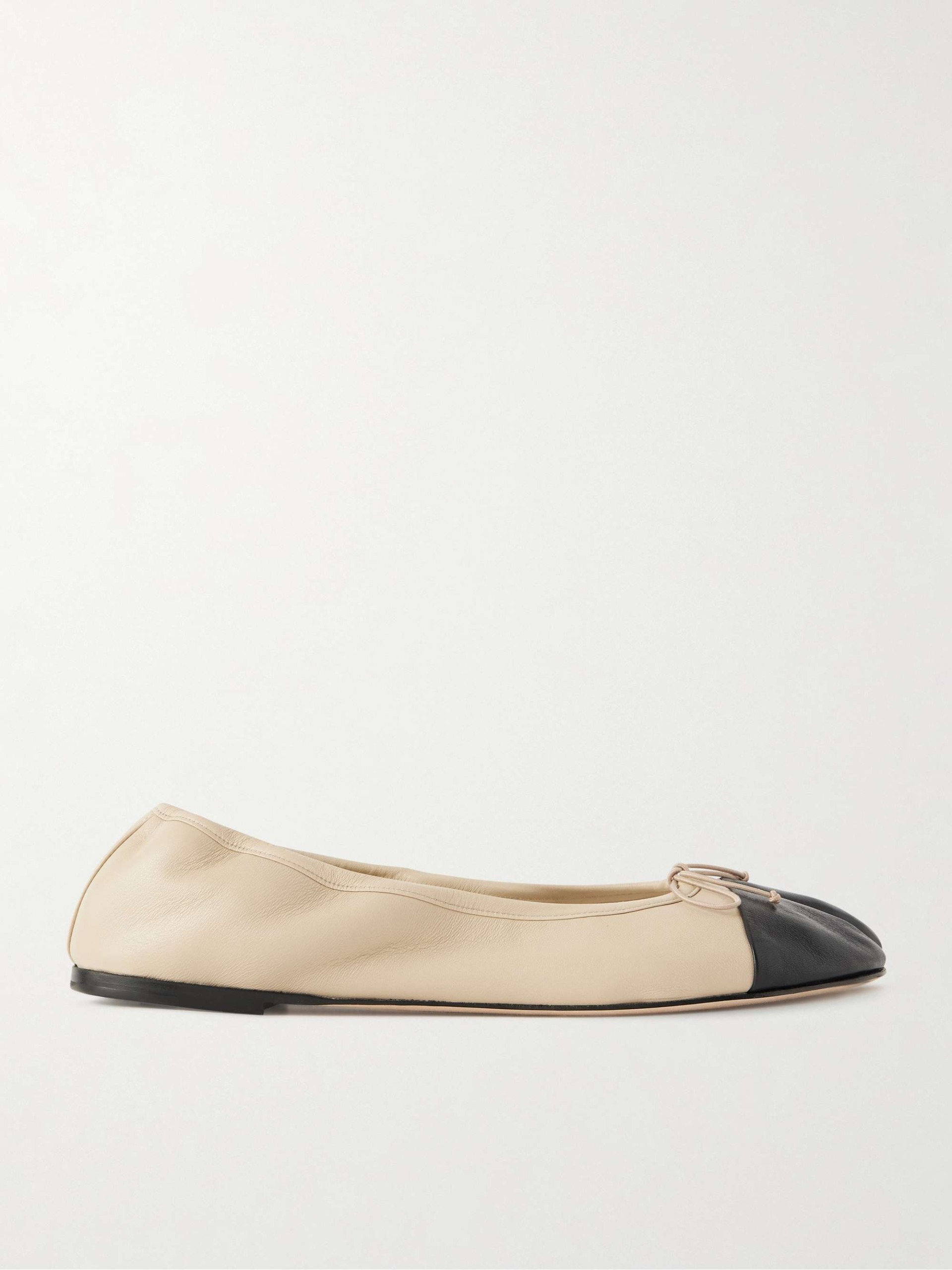 Tabi Split-Toe Leather Ballet Flats