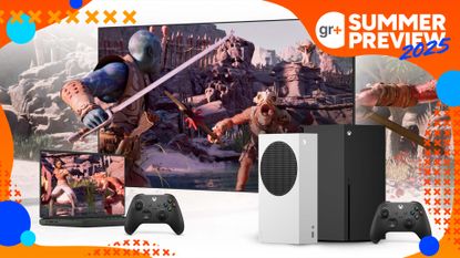 Play Anywhere image showcasing Avowed being played on a Smart TV, Xbox Series X, and PC