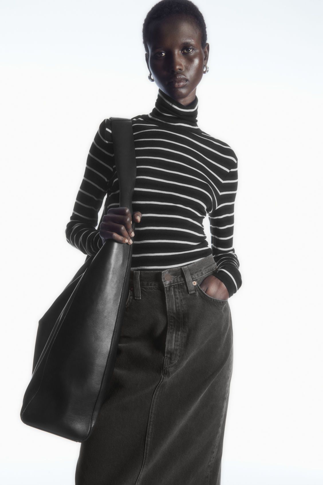 MERINO WOOL TURTLENECK TOP