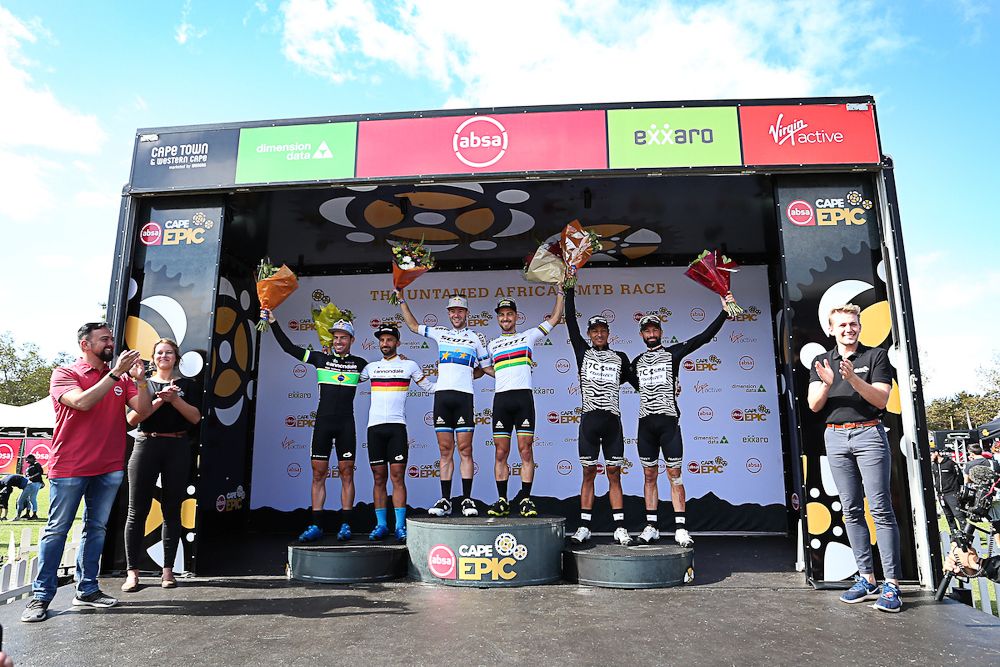 Cape Epic stage 4 men's podium