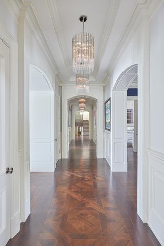 hallway lighting ideas with chandelier