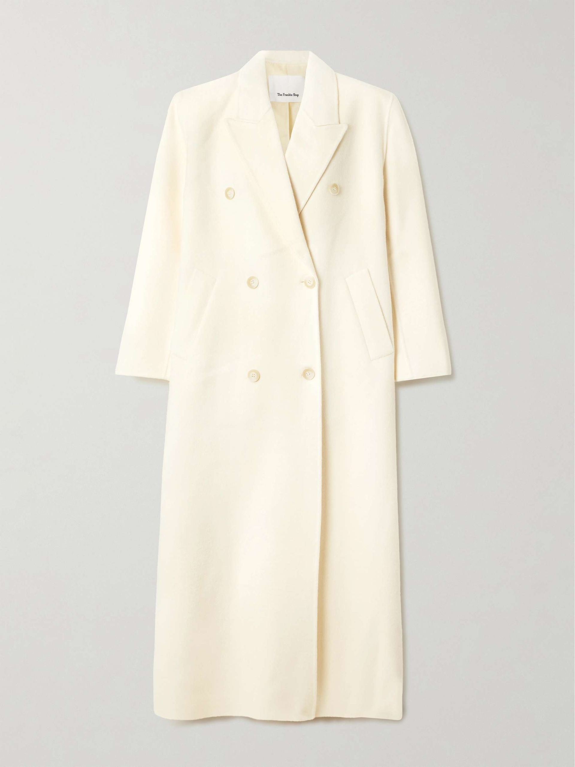 Gaia Double-Breasted Wool-Blend Coat