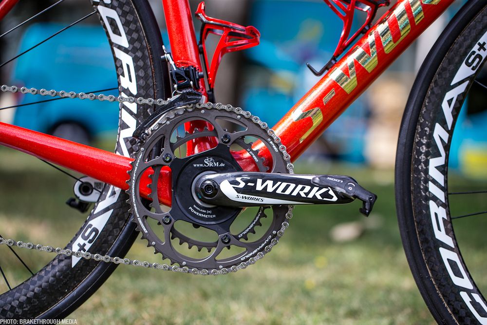 S-Works crankset for Fabio Aru with SRM chainrings