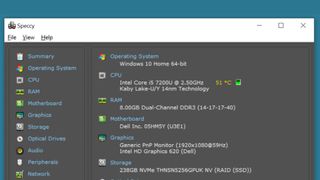 does cpu z show temperature