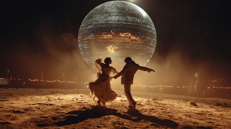 Two people dancing