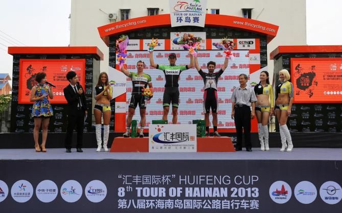 The podium on stage 4