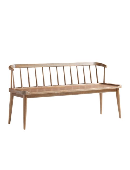 Pali Light Brown Wood Dining Bench