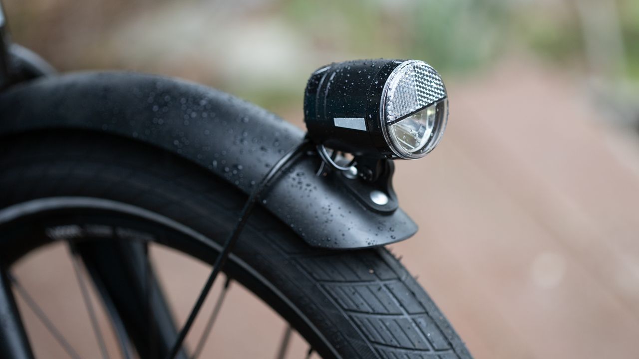Woom Now 6 Kids Bike detail of front light