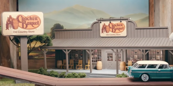 Cracker Barrel restaurant in commercial