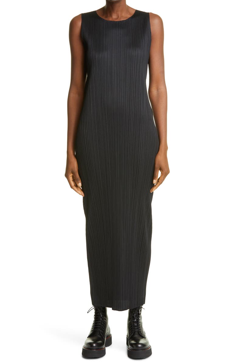 Basics Pleated Midi Dress