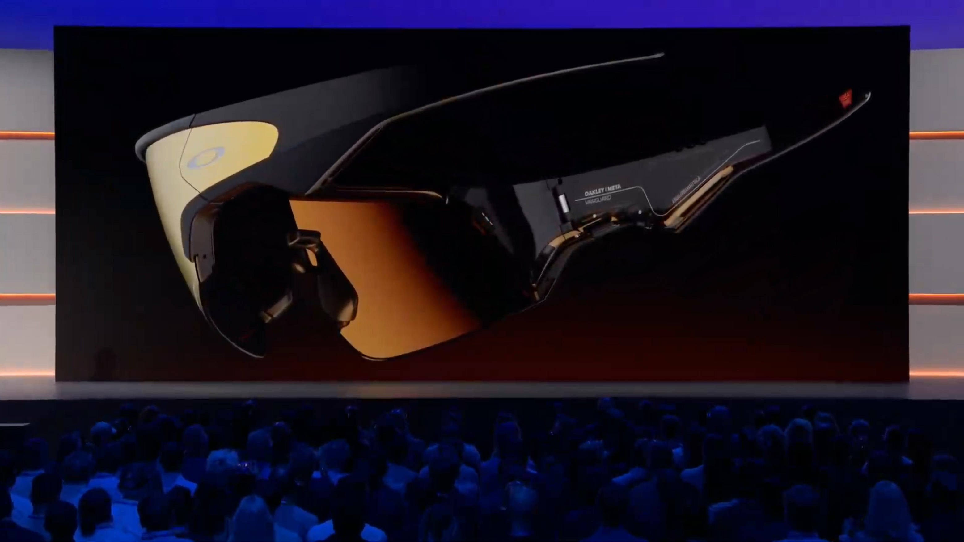 Oakley Meta Vanguard glasses on stage at Meta Connect 2025