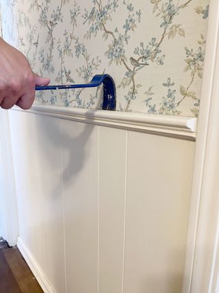 Removing white wall paneling DIY