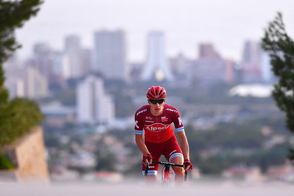 Jenthe Biermans in the 2017 Katusha-Alpecin kit