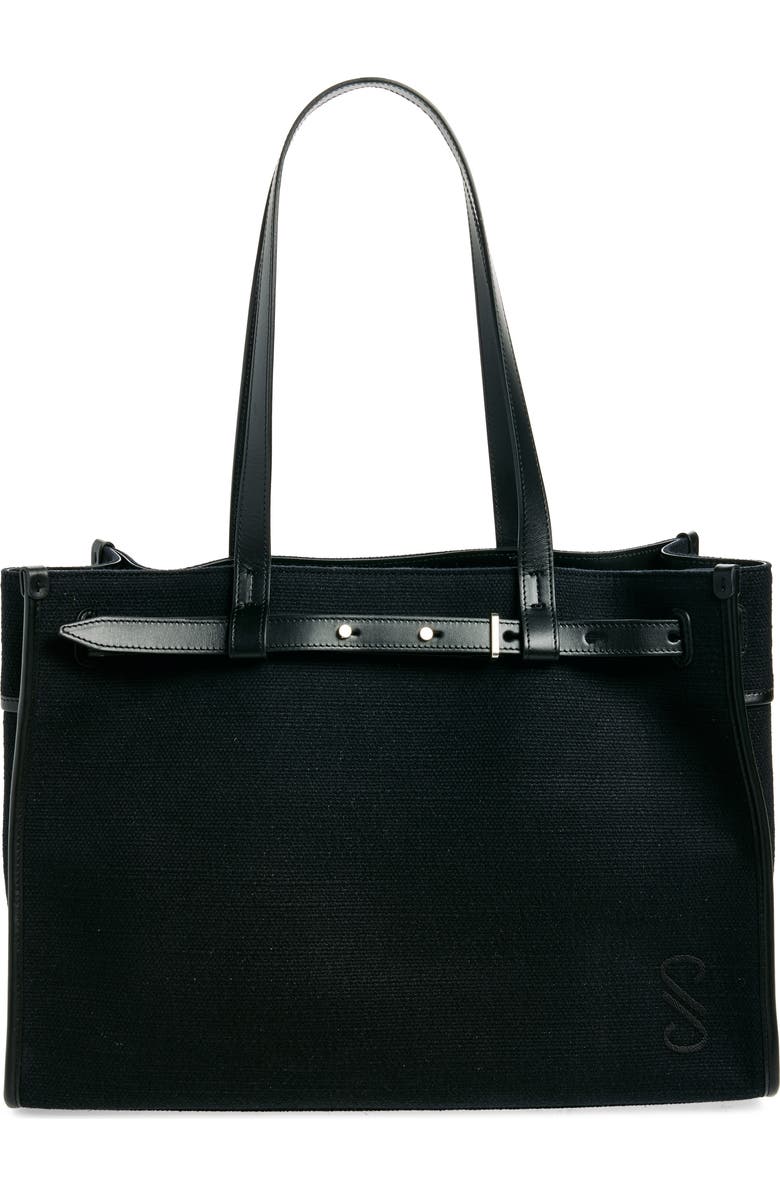 Belted Canvas Tote