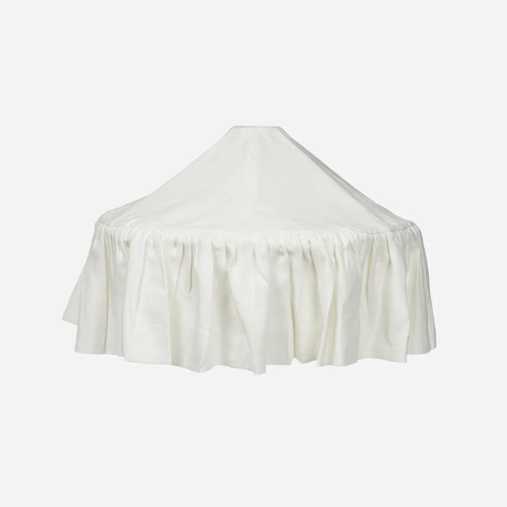 White Linen Pendant Lamp Shade