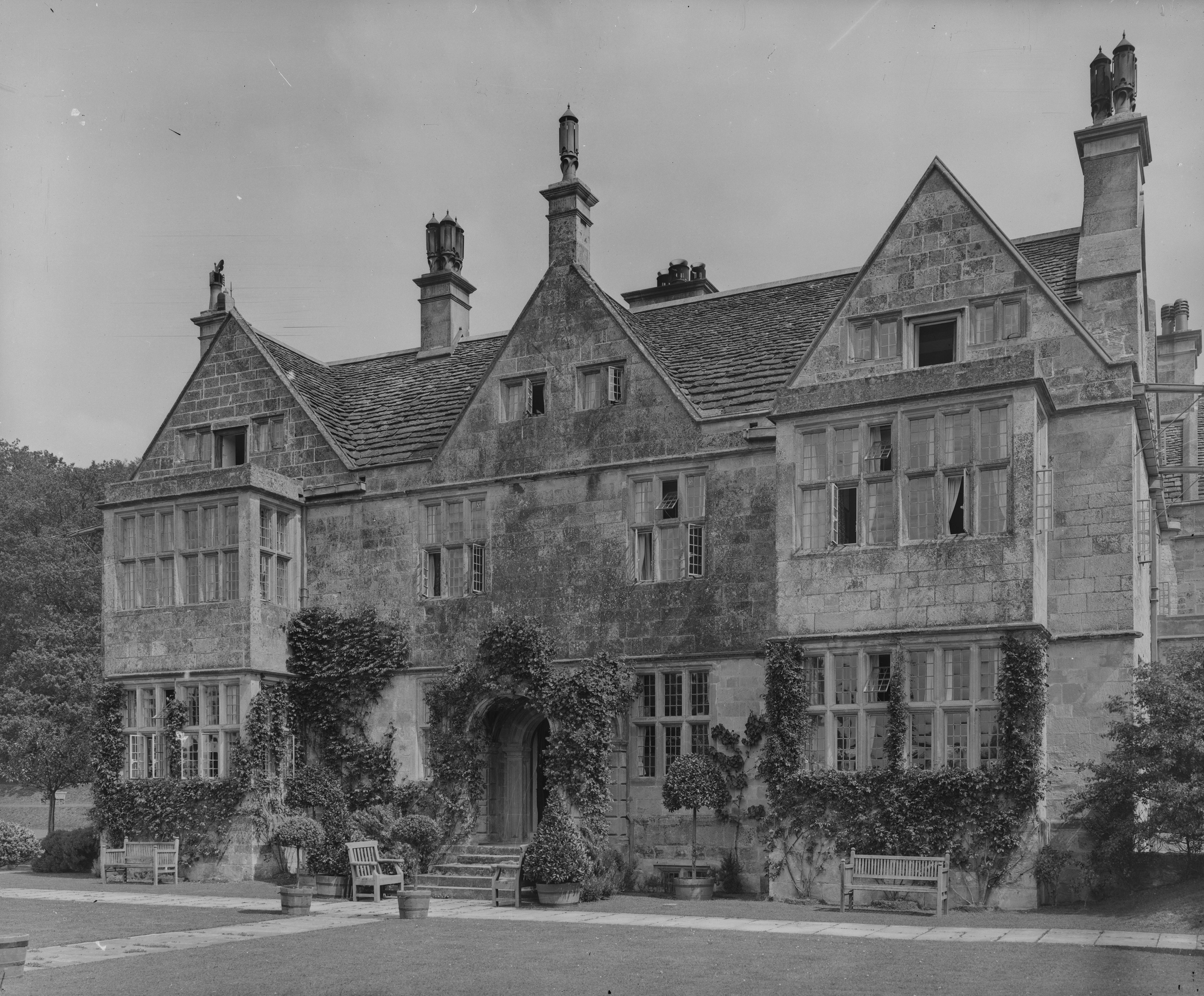 The front of the house