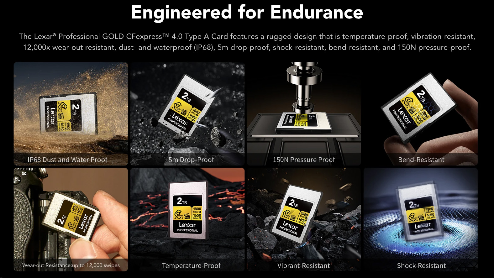 Lexar Professional GOLD CFexpress 4.0 Type A card